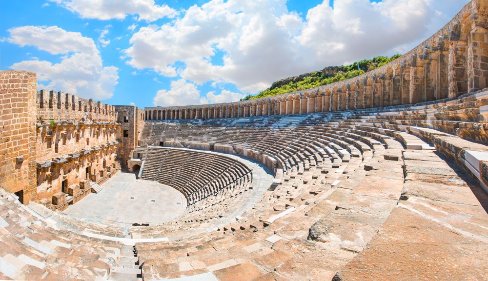 The Roman amphitheater at Aspendos