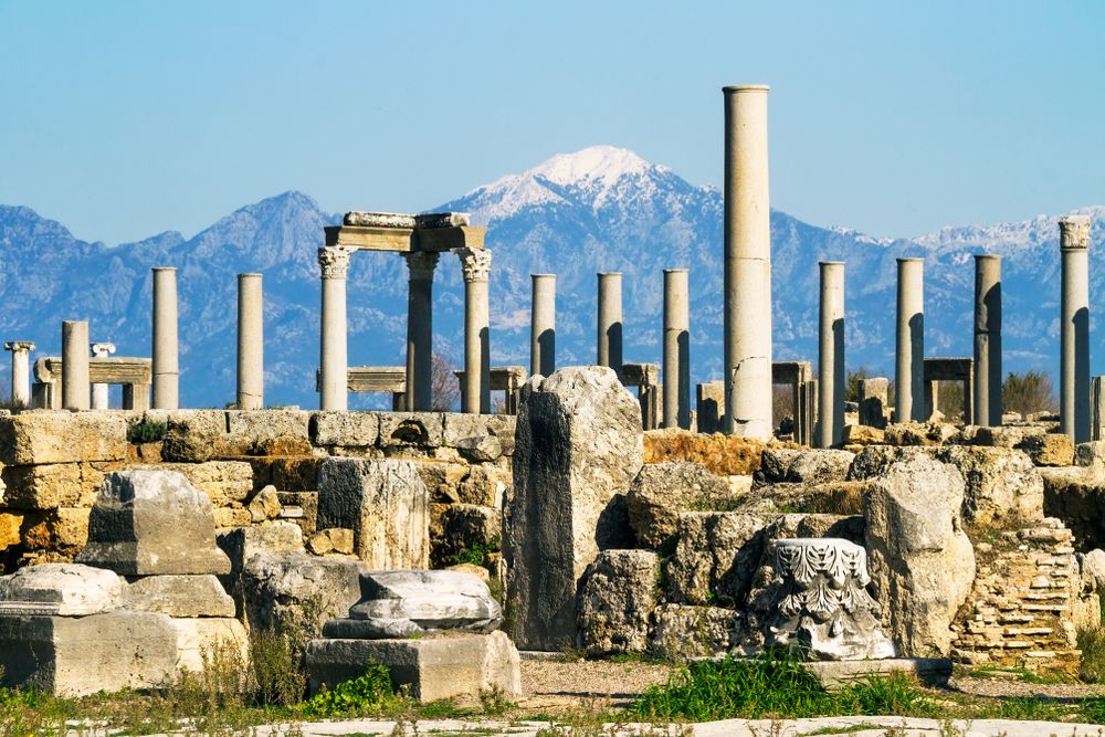 Ruins of the ancient city of Perge not far from Antalya
