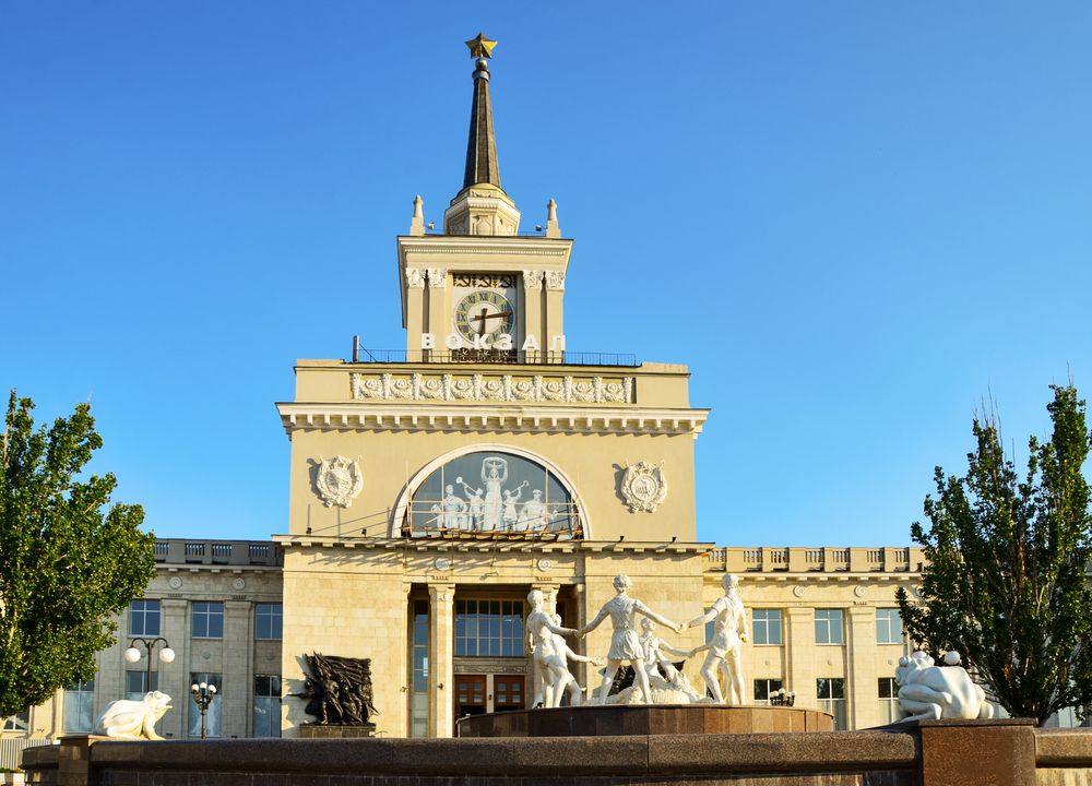 Volgograd railway station is one of the most beautiful in Russia