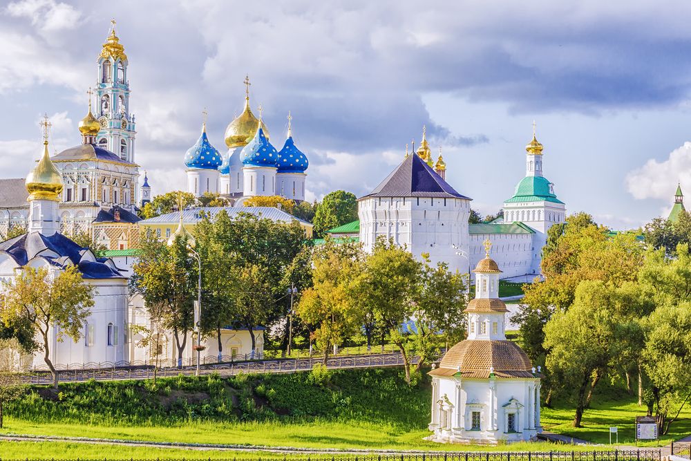 The Trinity Sergius Lavra is the largest male monastery in Russia