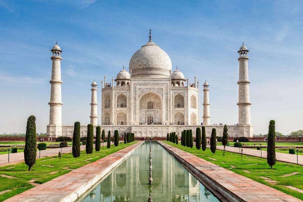 Pools at the Taj Mahal, India
