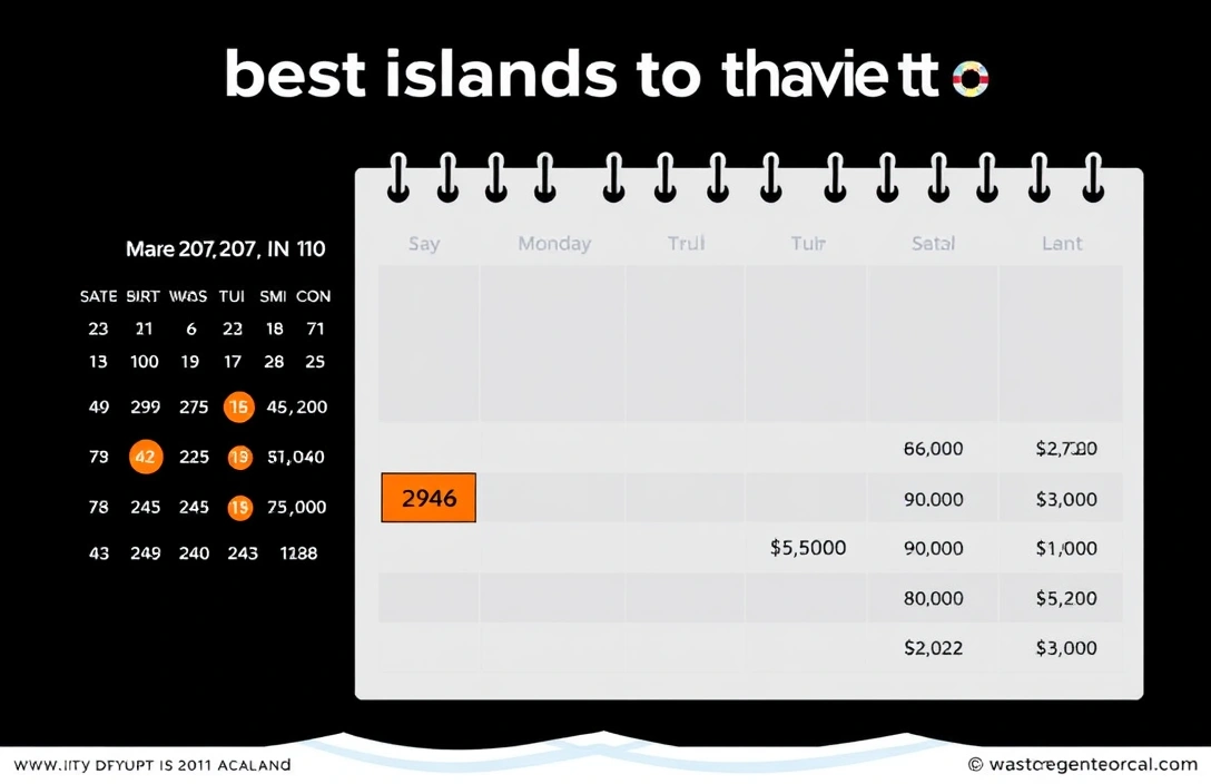 Calendar visualization showing hurricane season timing and how it affects resort pricing throughout the year.